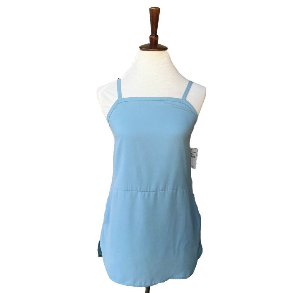 Valette Women's Blue Tourmaline Strappy Tunic Top Size XS